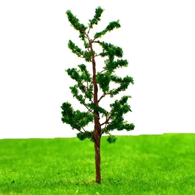 Porcellana Pino verde dell'albero del metallo del viale di OO G N T Z O della disposizione degli alberi di modello miniatura ferroviari NOIOSI di scena 8cm fornitore