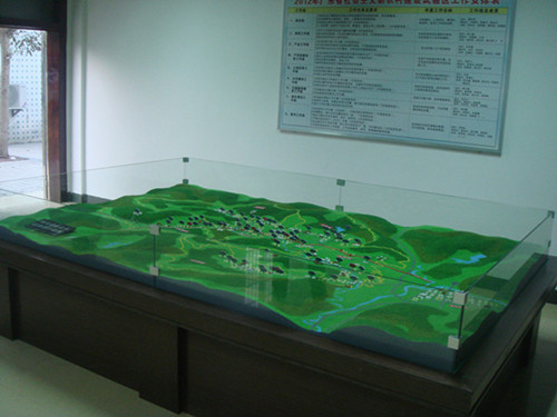 Porcellana Nizza modello architettonico miniatura su ordinazione della disposizione di paesaggio della terra della Tabella della sabbia dei modelli fornitore