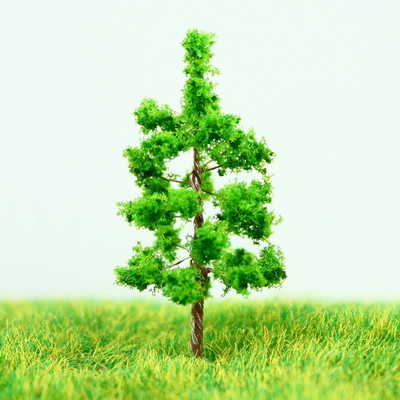 Porcellana G3813 N Gauge Train Layout modello alberi su strada verde filo Palm albero miniatura 3,8 cm fornitore
