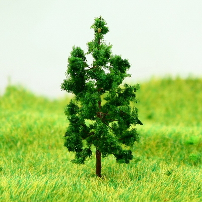 Porcellana D4316 Treno Layout alberi in miniatura modello Avenue albero verde-cupo filo metallico 4,3 cm fornitore