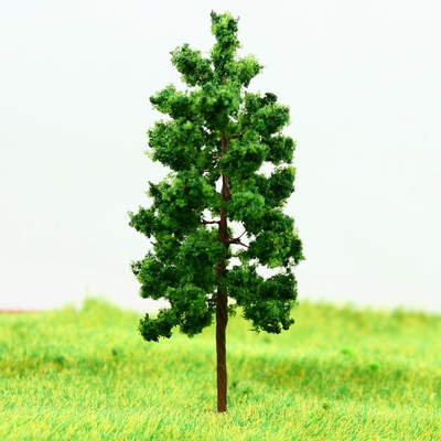 Porcellana D7027 Treno Layout alberi in miniatura modello Avenue albero verde-cupo filo metallico 7 cm fornitore