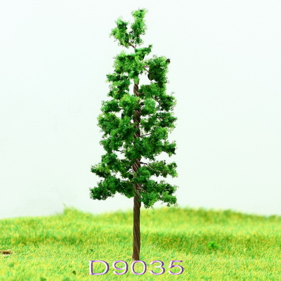 Porcellana D9035 Treno Layout alberi in miniatura modello Avenue albero verde-cupo filo metallico 9 cm fornitore