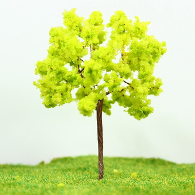 Porcellana Architettonico in miniatura scala modello alberi giallo verde Avenue filo dell'albero 9 cm fornitore