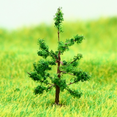 Porcellana N Gauge treno alberi modello di Layout in miniatura verde Avenue filo Hoop albero di pino 3,2 cm fornitore