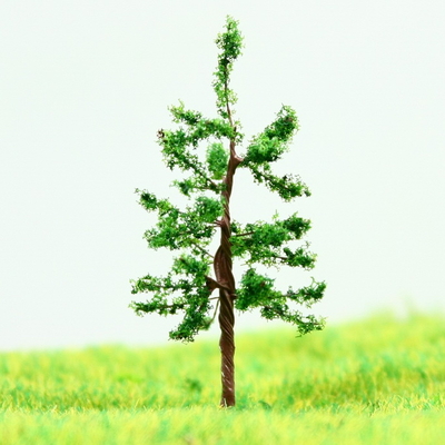 Porcellana Train Track alberi modello di Layout in miniatura Green Street Hoop albero filo di pino 3,8 cm fornitore
