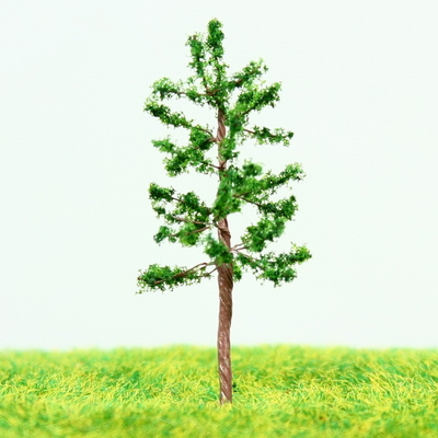 Porcellana Treno stazione Layout in miniatura scala alberi verde Avenue metallici Wire pino albero modello 4,3 cm fornitore