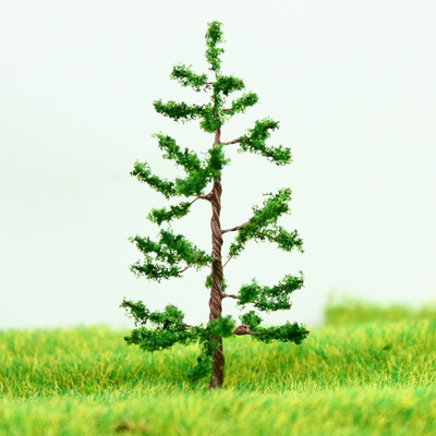 Porcellana Pino filo di piantare alberi modello scala verde Avenue in miniatura albero 5 cm fornitore
