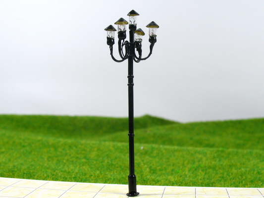 Porcellana Luce miniatura luminosa della posta della lampada del modello della via di T52 6V 7cm per la disposizione del treno fornitore