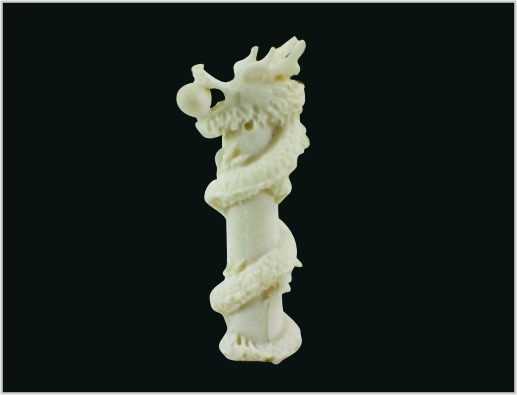 Porcellana MD02 PE all'aperto in plastica giada bianca Desktop scultura 3D Modellino 1.5 * 5 cm Dragon pilastro fornitore