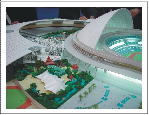 Porcellana Paesaggio miniatura del modello di scala per la disposizione del modello di mostra fornitore
