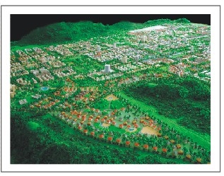 Porcellana Railroading Kit scenario verde Enviroment scala modello treno sfondo personalizzato fornitore
