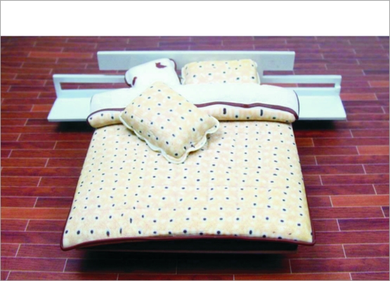 Porcellana CH06054 1:20 / 25:1 / 1:30 / 1:50 / 1:75 / 1: Custom mobili modello architettonico Bed in ceramica fornitore