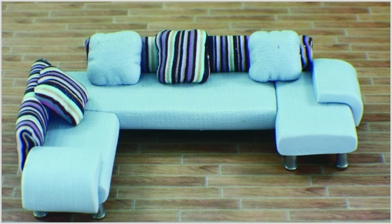 Porcellana 1:20 /1: 25/1: 30/1: 50/1: 75/1: Sofà ceramico della mobilia interna architettonica della casa di modello 100 fornitore