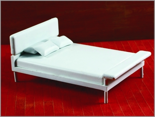 Porcellana OEM Thoth architettonico House modello mobili moderni doppio letto 1:20 / 25:1 / 1:30 fornitore