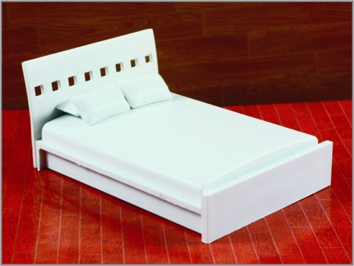 Porcellana 1:20 /1: 25/1: Letto matrimoniale moderno di MeiHui della Camera 30 della mobilia architettonica del modello fornitore