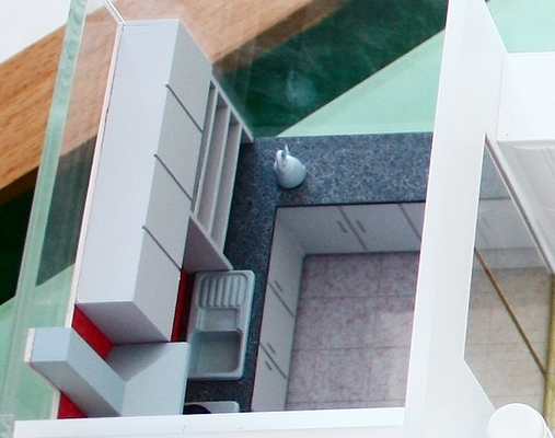 Porcellana Miniatura costruzione architettonica modelli casa interiore Kichten Cabinet fornitore