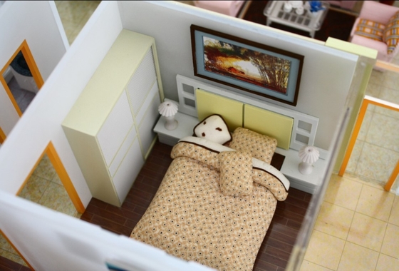 Porcellana Miniatura costruzione architettonica modelli casa interiore camera da letto fornitore