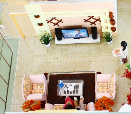 Porcellana Personalizzati in miniatura architettonica modelli 3D edificio casa interiore Living Room fornitore