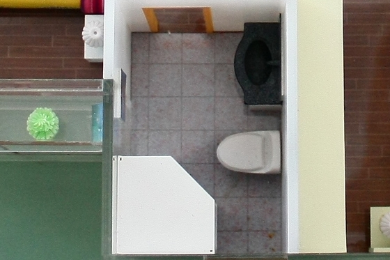 Porcellana Miniatura scala modelli costruzione casa Toilet progettazione architettonica fornitore