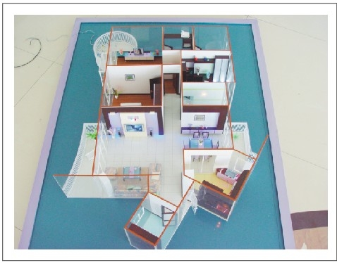 Porcellana In miniatura architettonica scala modelli Building Home Indoor campione Exhibit fornitore
