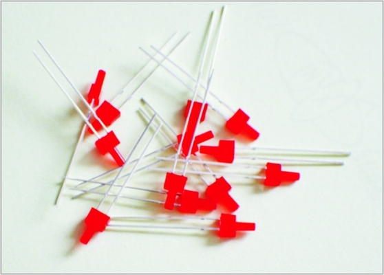 Porcellana Led rosso di testa Gaiping plastica scala modello lampioni per Train Layout 2 cm fornitore