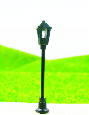Porcellana T1 Custom 6V Single-head Street Lights in plastica modello lampada Post per Railroad layout 4.5 cm fornitore