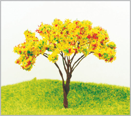 Porcellana alberi di modello miniatura di plastica architettonici di 9cm in fatto a mano fornitore