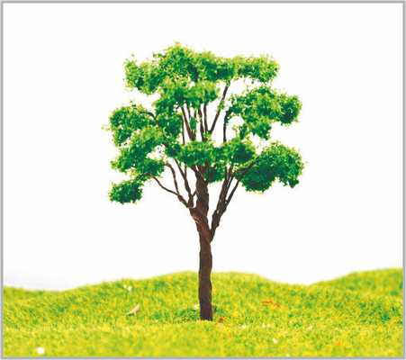 Porcellana alberi di modello miniatura del metallo di 8cm della disposizione fatta a mano della ferrovia fornitore