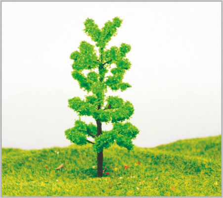 Porcellana alberi di modello miniatura del metallo verde architettonico di 12cm in fatto a mano fornitore