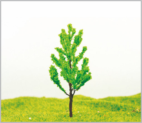 Porcellana alberi di modello miniatura verdi su ordinazione di 8cm in fatto a mano fornitore