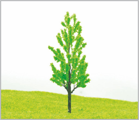 Porcellana alberi di modello miniatura verdi su ordinazione fatti a mano di 12cm per la disposizione del treno fornitore