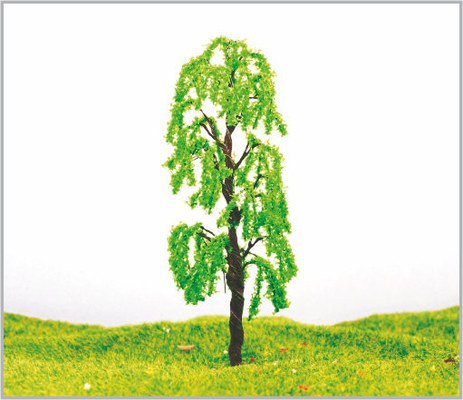 Porcellana alberi di modello miniatura di verde architettonico del metallo di 9cm fornitore