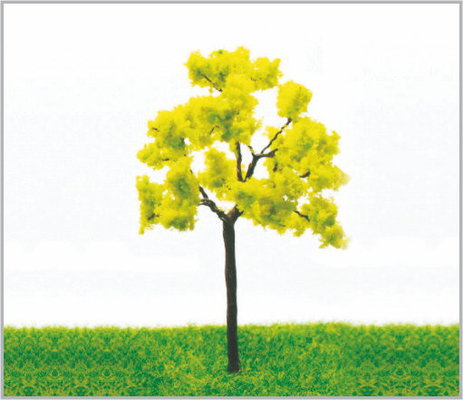 Porcellana alberi di modello miniatura architettonici del metallo giallo di 6.5cm in fatto a mano fornitore