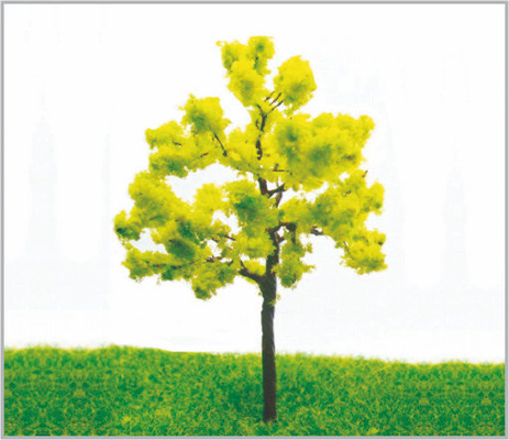 Porcellana alberi di modello miniatura del ferro della disposizione del parco di 6.5cm in fatto a mano fornitore