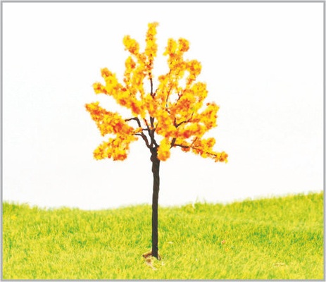 Porcellana 9cm, alberi di modello miniatura architettonici gialli su ordinazione di 11cm OO fornitore