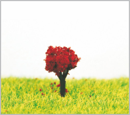 Porcellana alberi di modello miniatura su ordinazione fatti a mano di verde giallo di 1.8cm per la disposizione del parco a tema fornitore
