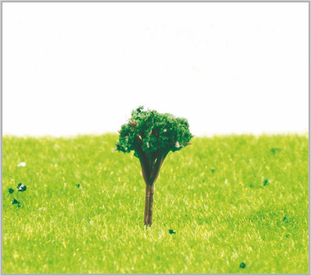 Porcellana alberi di modello miniatura verde-cupo su ordinazione NOIOSI di 1.8cm per la disposizione del treno fornitore