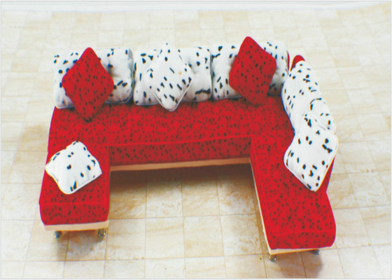 Porcellana Sofà ceramico di modello architettonico SF210 di arte fornire domestico della mobilia del quadrato rosso fornitore