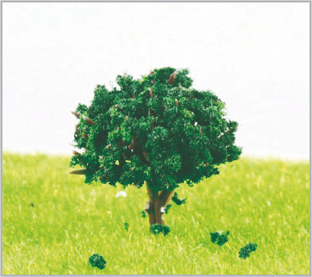 Porcellana modello miniatura di plastica fatto a mano di 1.8cm per la disposizione di pianificazione della città degli alberi fornitore