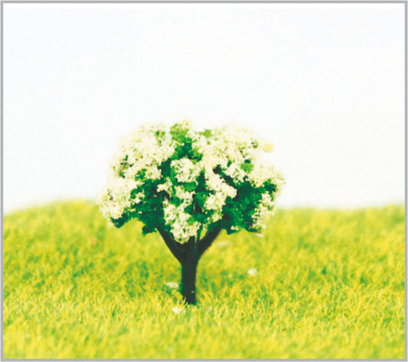Porcellana alberi di modello miniatura viola su ordinazione di plastica di 2.5cm per la disposizione di pianificazione della città fornitore