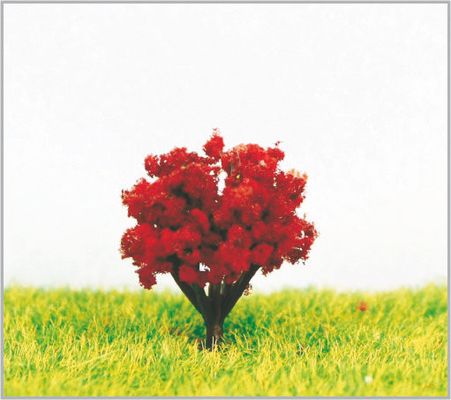 Porcellana Alberi di modello miniatura di modello viola su ordinazione 2.5cm fatti a mano con plastica fornitore