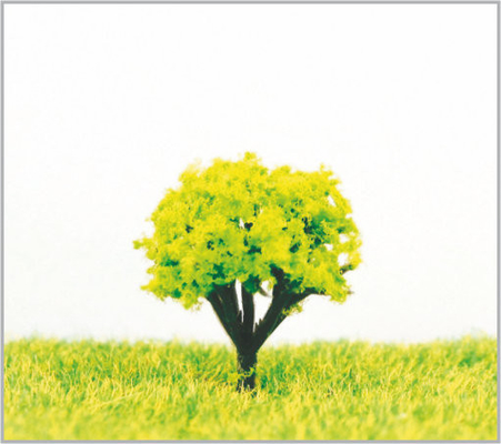 Porcellana Alberi di modello miniatura verdi fatti a mano NOIOSI di abitudine 2.5cm fornitore