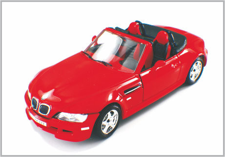 Porcellana 1/24 automobili scoperte a due posti su ordinazione rosse fuse sotto pressione di BMW delle automobili di modello della scala della lega come a casa Decoratio fornitore