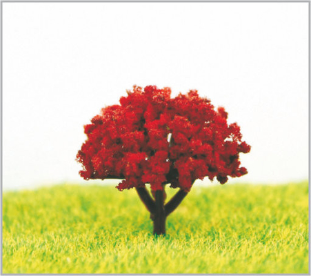 Porcellana Alberi di modello miniatura di plastica architettonici su ordinazione 3.5cm fatti a mano con la viola fornitore