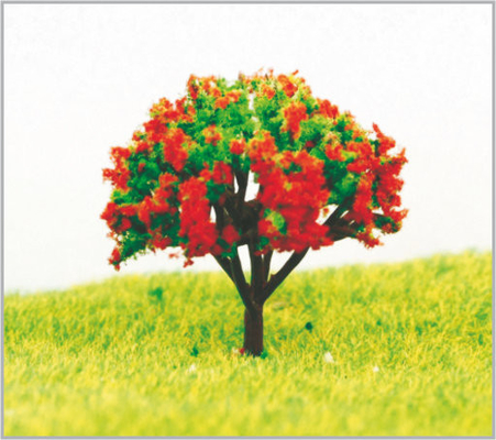 Porcellana Alberi di modello miniatura viola di plastica fatti a mano rossi di S40 4.5cm fornitore