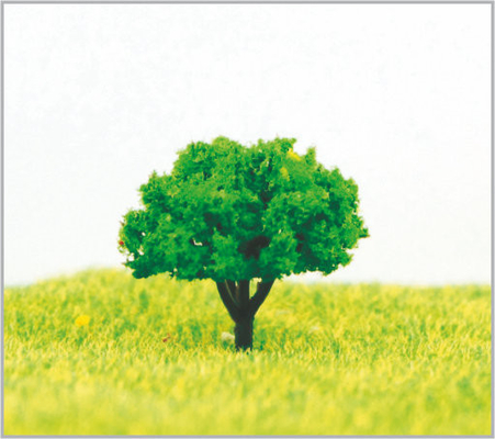 Porcellana alberi di modello miniatura di plastica architettonici su ordinazione verdi di 3.5cm in fatto a mano fornitore