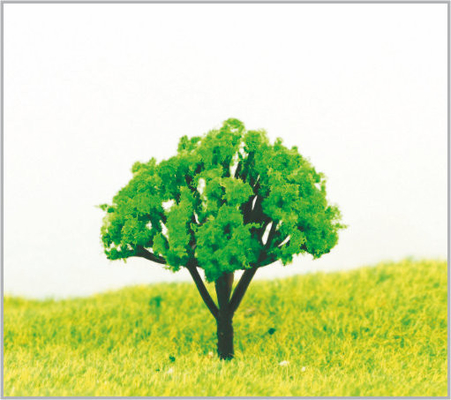 Porcellana Alberi di modello miniatura architettonici della plastica 4.5cm in fatto a mano con verde fornitore