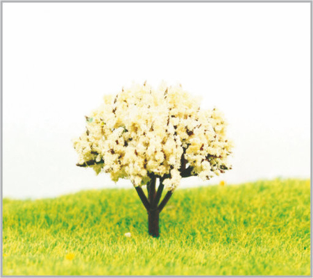 Porcellana alberi di modello miniatura bianchi architettonici di 4.5cm con plastica fornitore