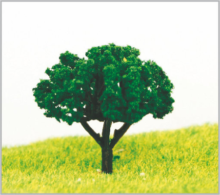 Porcellana Alberi di modello miniatura verde-cupo di abitudine 4.5cm in fatto a mano fornitore