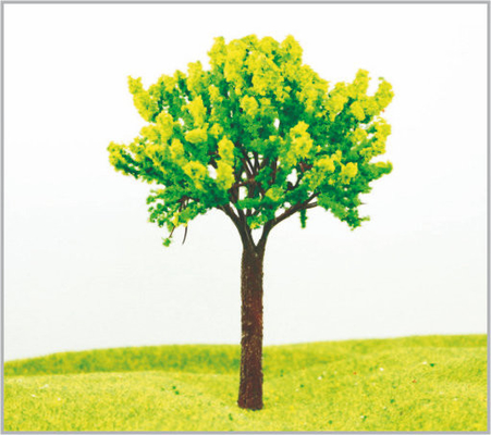 Porcellana alberi di modello miniatura verdi su ordinazione fatti a mano di 13cm fornitore